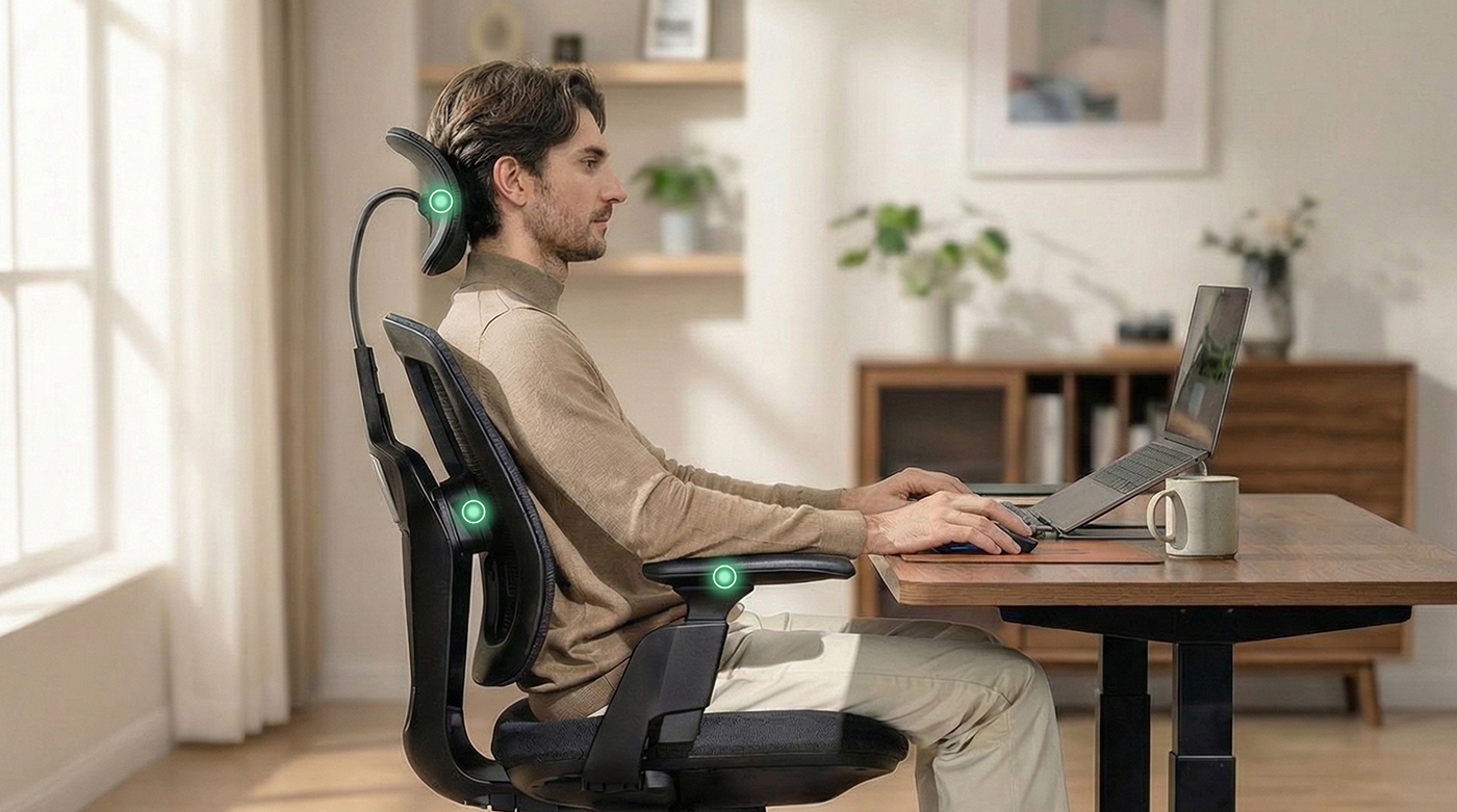 Wie Bürostuhl richtig einstellen: Sitzhöhe, Armlehnen und Lordosenstütze