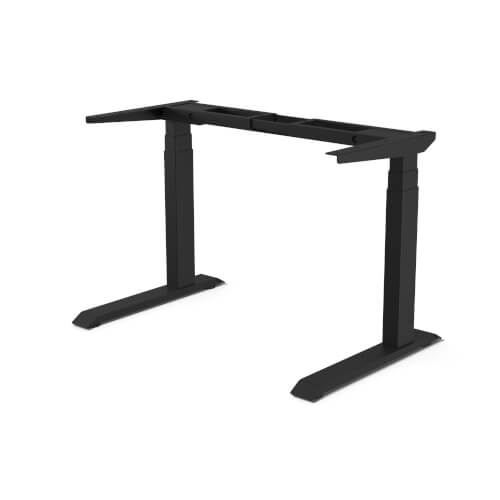 höhenverstellbarer schreibtisch schwarz
