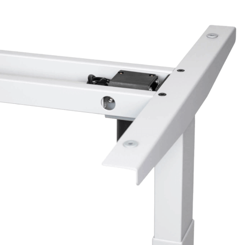 höhenverstellbarer schreibtisch weiß