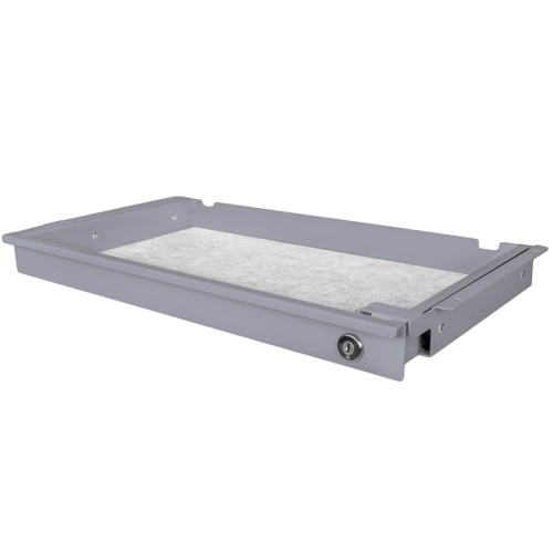 Liftor Safety Slim, Abschließbare Metallschublade, grau