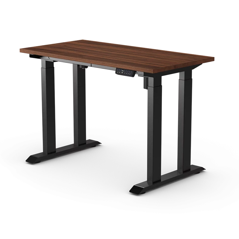 Liftor Rock &ndash; Nussbaum und schwarze Beine, 120&times;60 cm